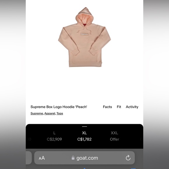Supreme Box Logo Hoodie Peach 🍑 - Picture 4 of 5